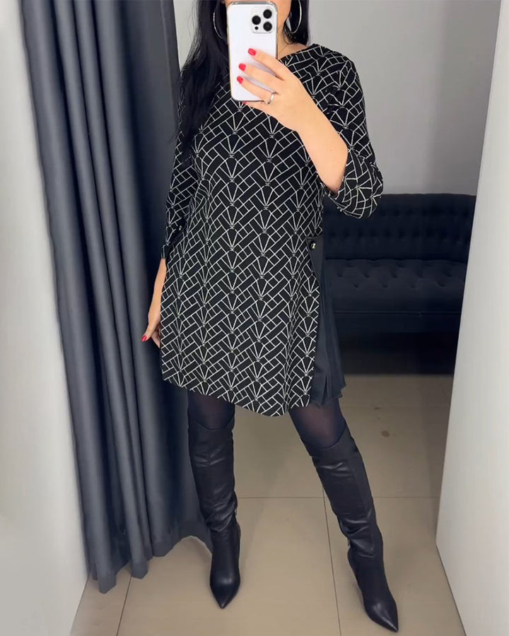 Drune | Bequemes Kleid mit Rundhalsausschnitt