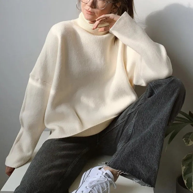 Drune | Stilvolle Herbst Klassische Rollkragenpullover für Frauen