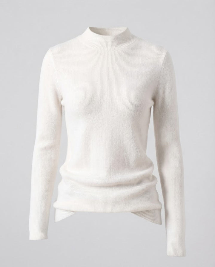 Damen Feiner Kurzrollkragenpullover in Angora‑Optik mit extrafeinem Flauschfinish Drune