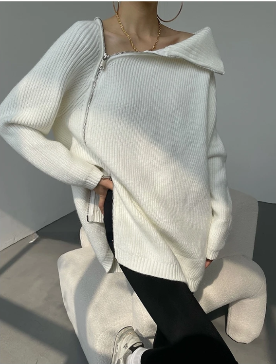 Drune | Pullover mit Stehkragen
