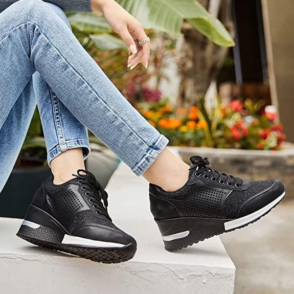 Drune | Orthopädische Sneakers mit Hohem Absatz und Keilabsatz
