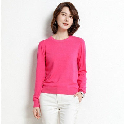 Damen-Strickpullover, Stehkragen, lockere Passform