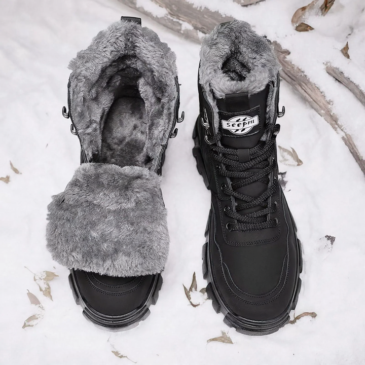 Herren-Winterstiefel, gefüttert, wasserabweisend