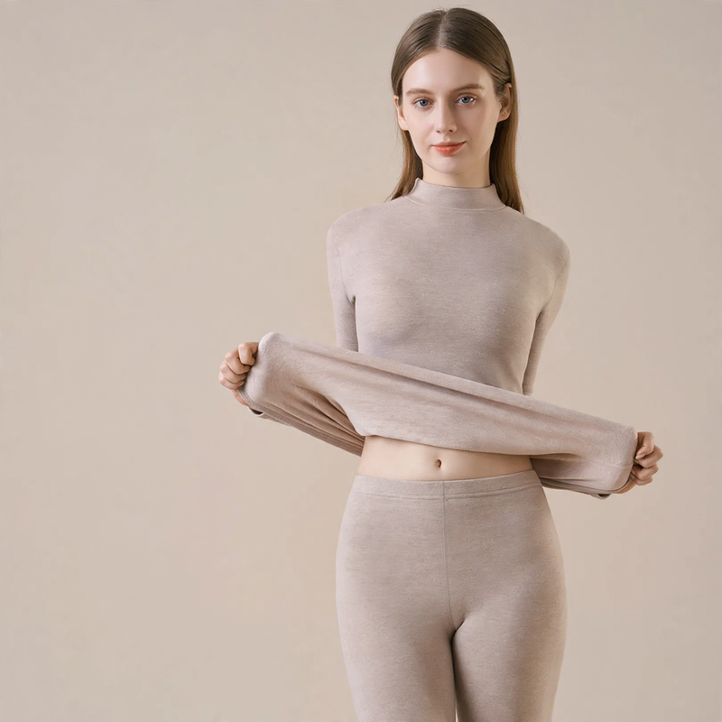 Thermo-Unterwäsche-Set für Damen und Herren, gefüttert