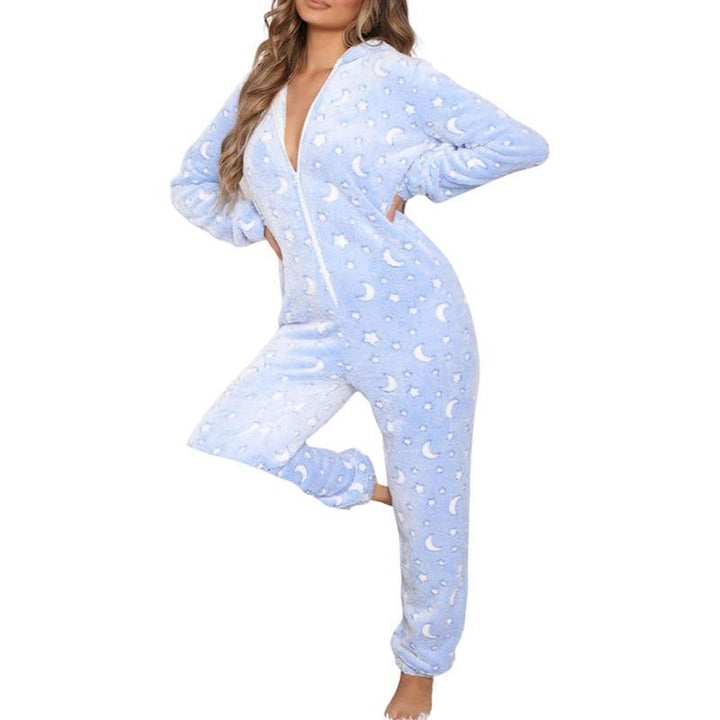 Weihnachts-Onesie aus Flanell F 19045