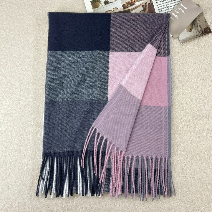 Karierter Schal aus Kaschmir-Imitat, 65x180cm