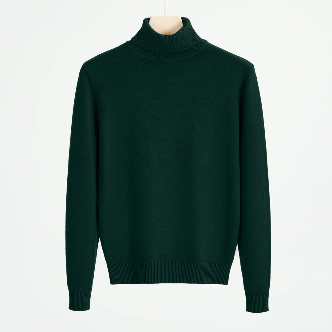 Herren-Strickpullover mit Rollkragen, warm