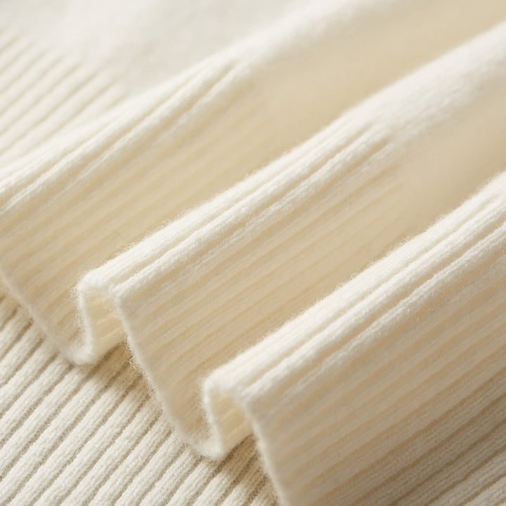 Herren-Rollkragenpullover, einfarbig, langärmelig, Strick