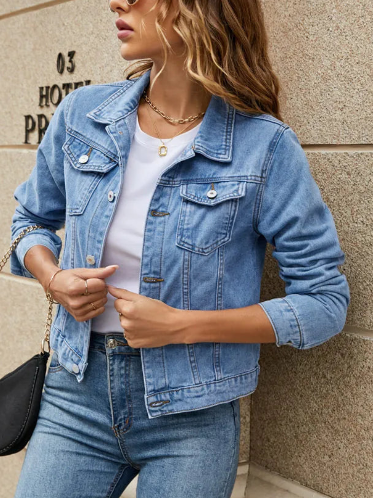 Drune | Kurze Casual-Jeansjacke