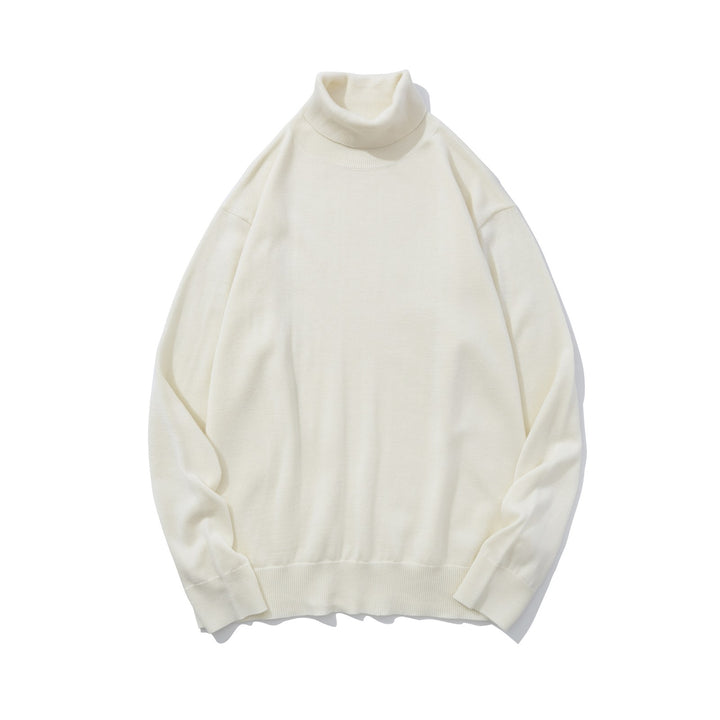 Herren-Wollpullover, Rollkragen, 100% Wolle, dick