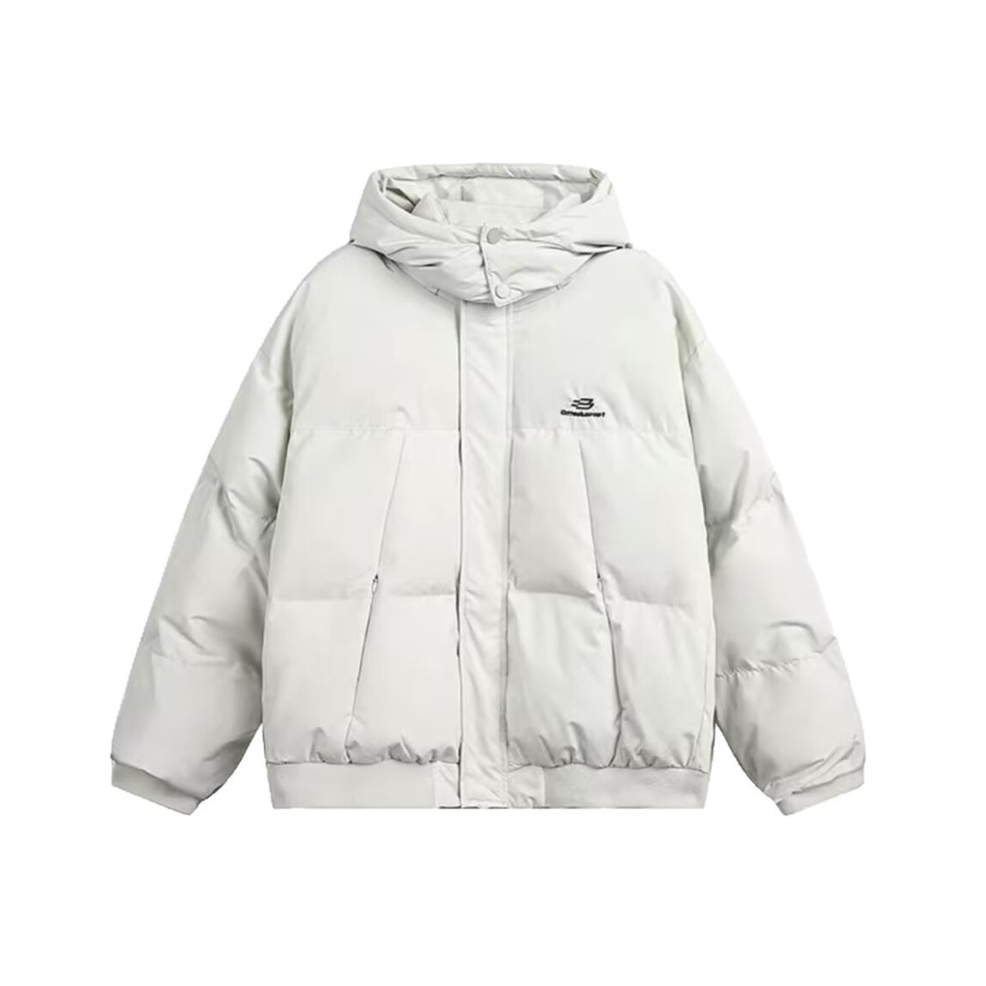 Wattierte Damen-Winterjacke, lockerer Schnitt, warm