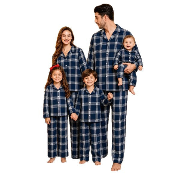 Weihnachts-Schlafanzug-Set für die Familie, kariert