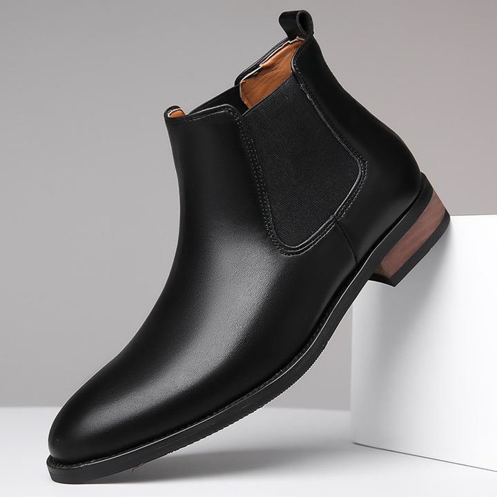 Elegante Herren-Chelsea-Boots, Lederoptik