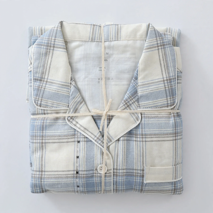 Japanisches Flanell-Schlafanzug-Set für Paare