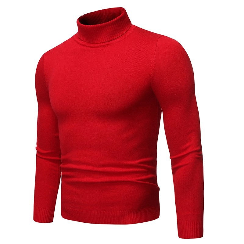 Herren-Rollkragenpullover, schlicht und modern