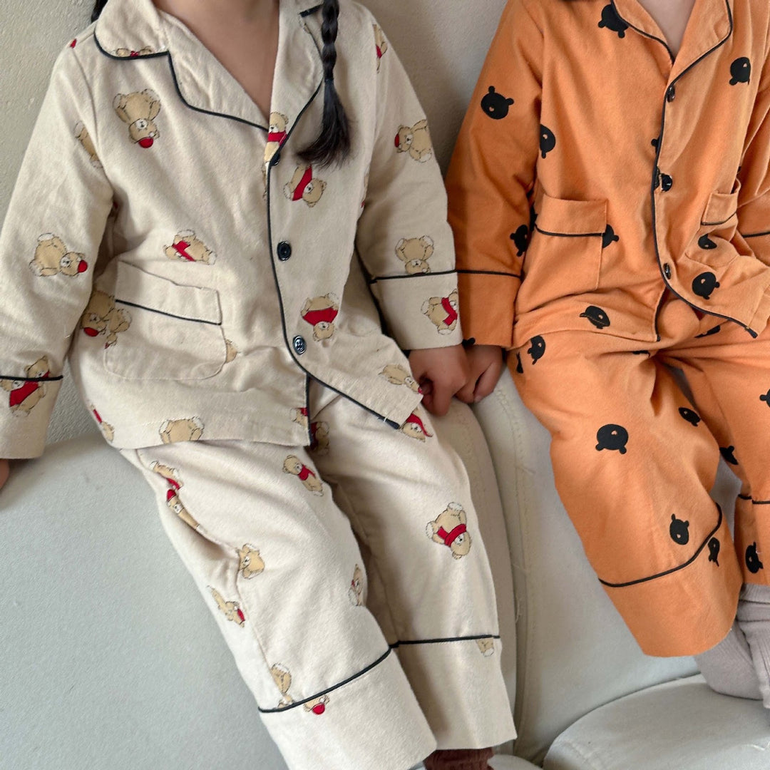 Kinder-Schlafanzug aus gebürsteter Baumwolle, zweiteilig