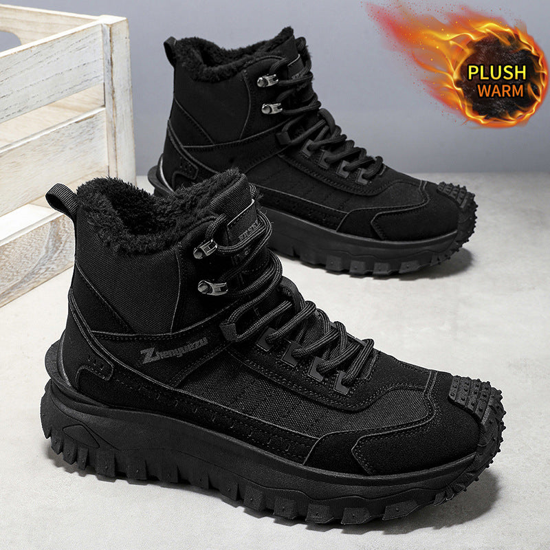 Gefütterte Herren-Outdoor-Stiefel für den Winter
