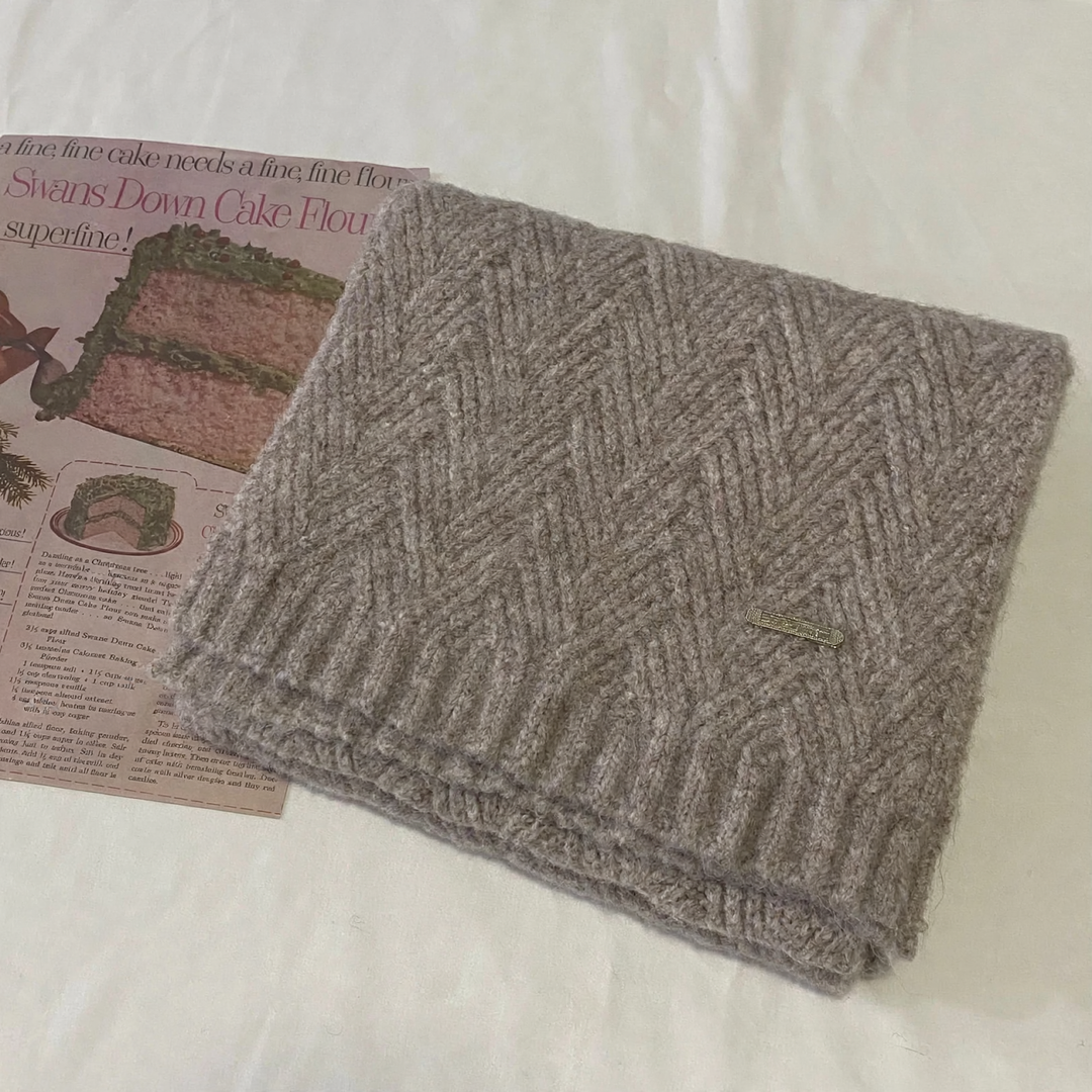 Alpakawoll-Strickschal, dick und weich