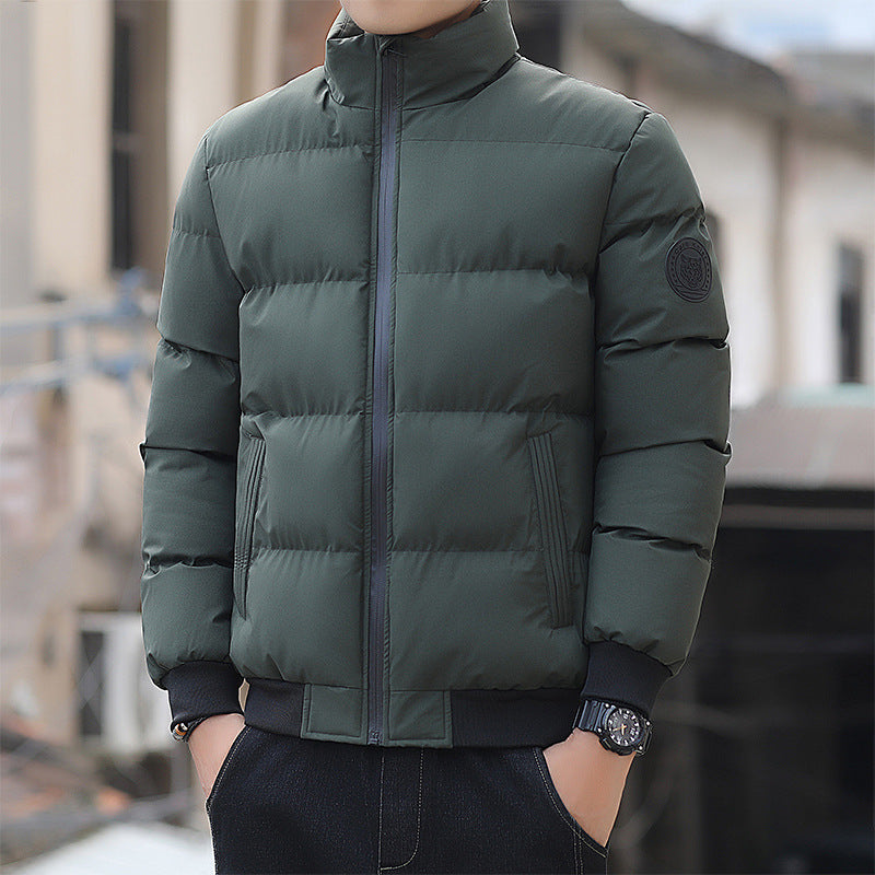 Gefütterte Herren-Winterjacke im koreanischen Stil