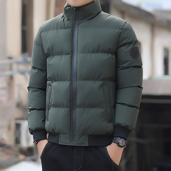 Gefütterte Herren-Winterjacke im koreanischen Stil