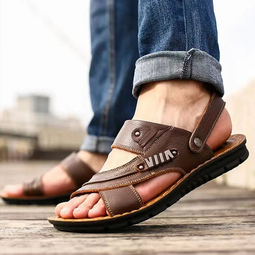 Drune | Sandalen Aus Echtem Leder