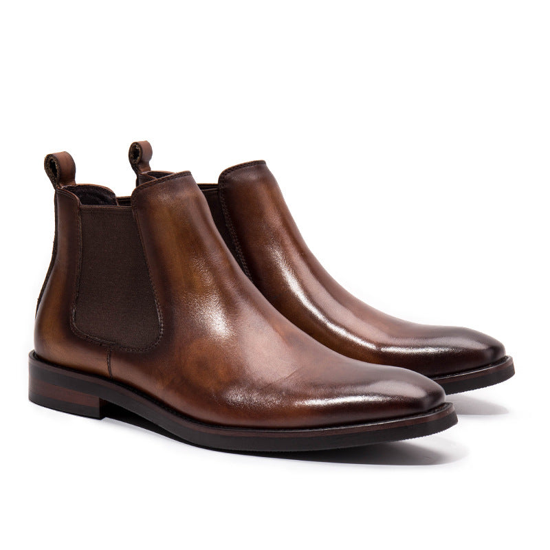 Herren-Chelsea-Stiefel aus Rindsleder
