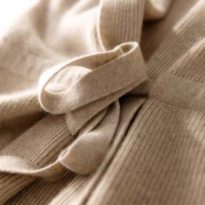 Damen-Wollweste, tailliert, gestrickt