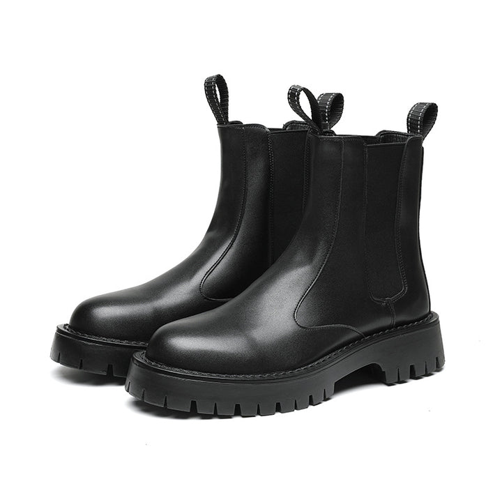 Herren-Chelsea-Stiefel, knöchelhoch, mit Absatz