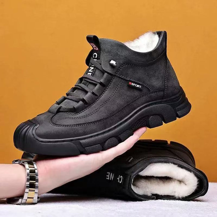 Gefütterte Herren-Winterstiefel, rutschfest