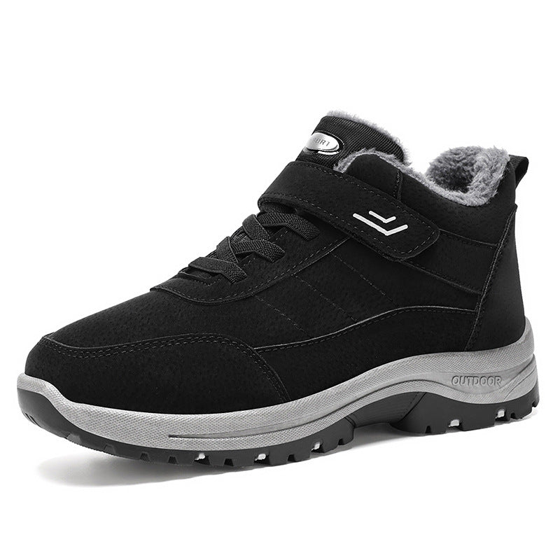 Gefütterte Unisex-Winterstiefel mit Klettverschluss