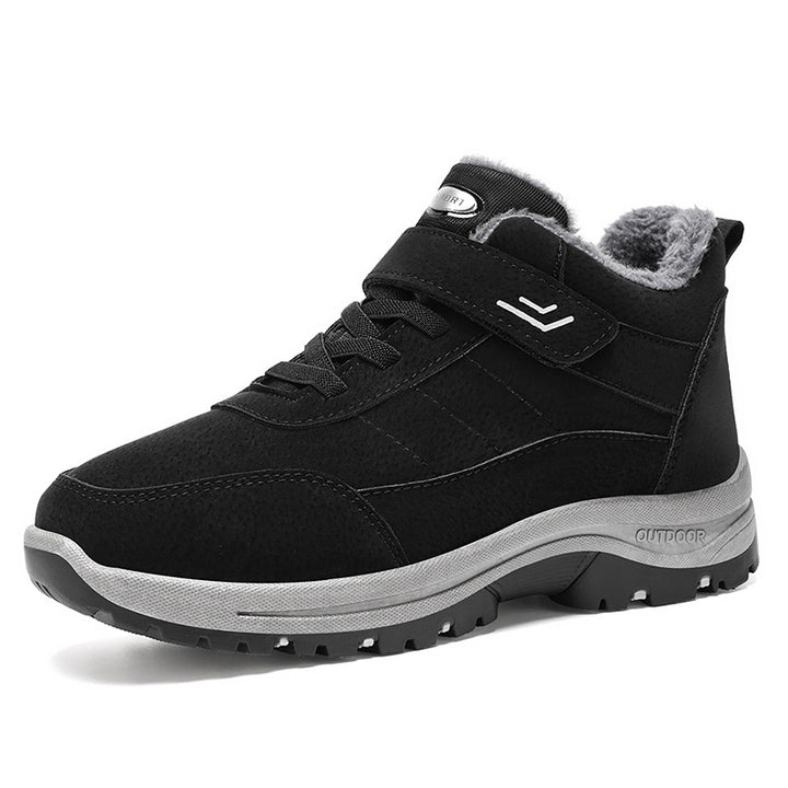 Gefütterte Unisex-Winterstiefel mit Klettverschluss