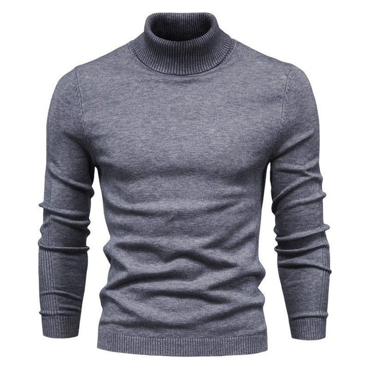 Herren-Rollkragenpullover, schlicht und modern