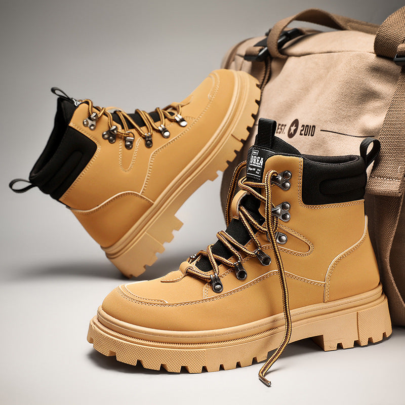 Robuste Herren-Winterstiefel mit Warmfutter