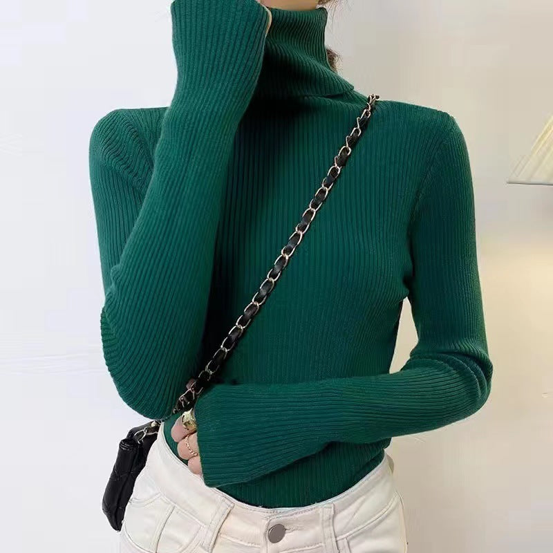 Körpernaher Damen-Rollkragenpullover