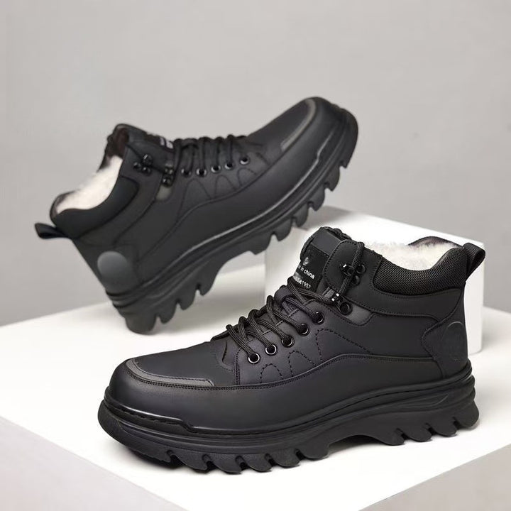 Gefütterte Herren-Winterstiefel, rutschfest