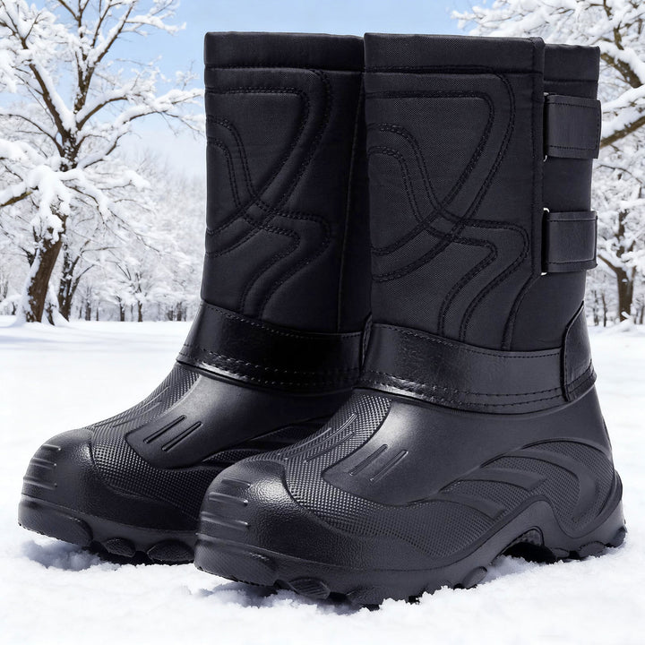 Gefütterte Herren-Winterstiefel, rutschfest