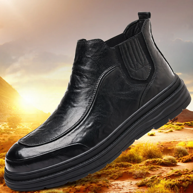 Lässiger Herren-Chelsea-Stiefel, mittelhoher Schaft