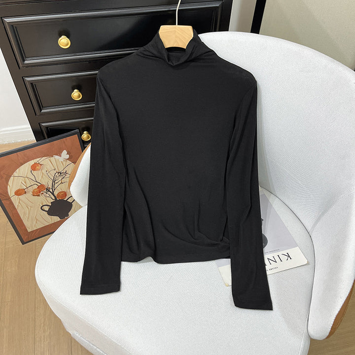 Damen-Rollkragenpullover aus Kaschmir-Mischgewebe