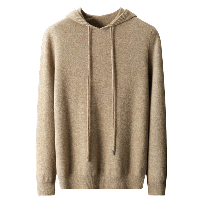 Herren-Kapuzenpullover aus Kaschmir-Wolle-Mix