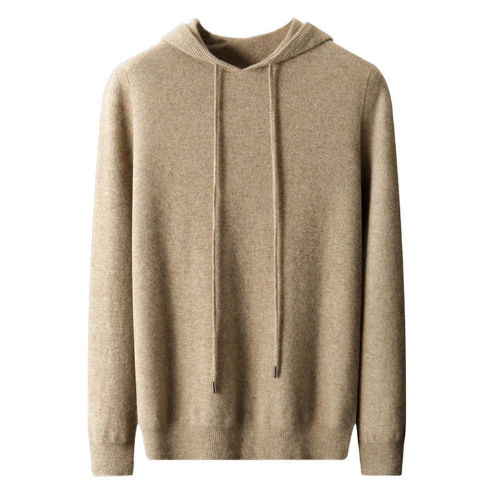 Herren-Kapuzenpullover aus Kaschmir-Wolle-Mix