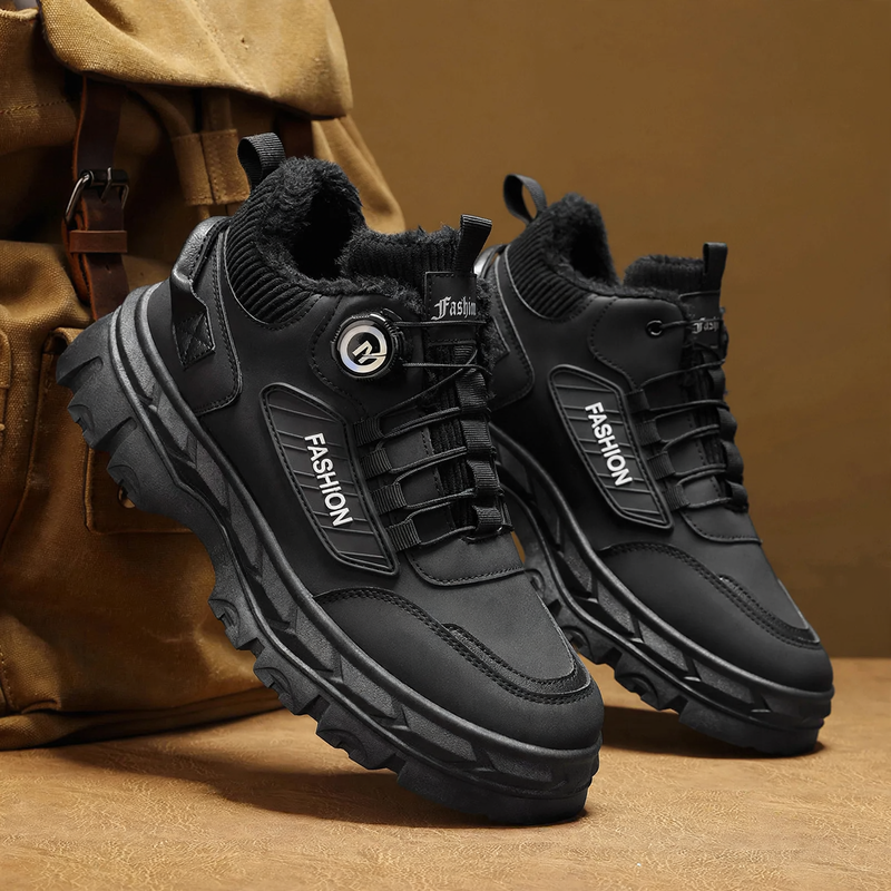 Robuste Herren-Stiefeletten mit Plateausohle