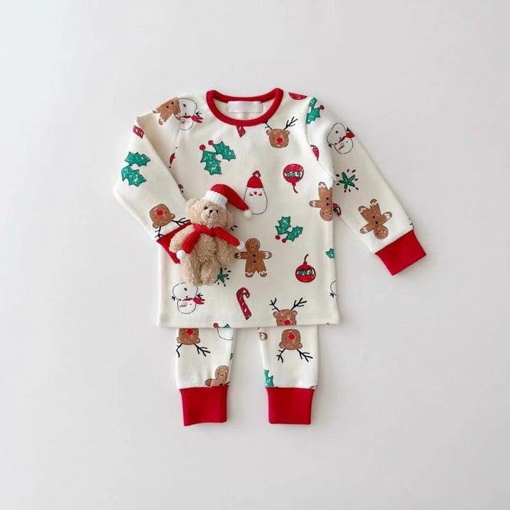 Wärmendes Kinder-Hausanzug-Set für Herbst und Winter