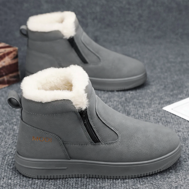 Gefütterte Herren-Winterstiefel, wasserabweisend