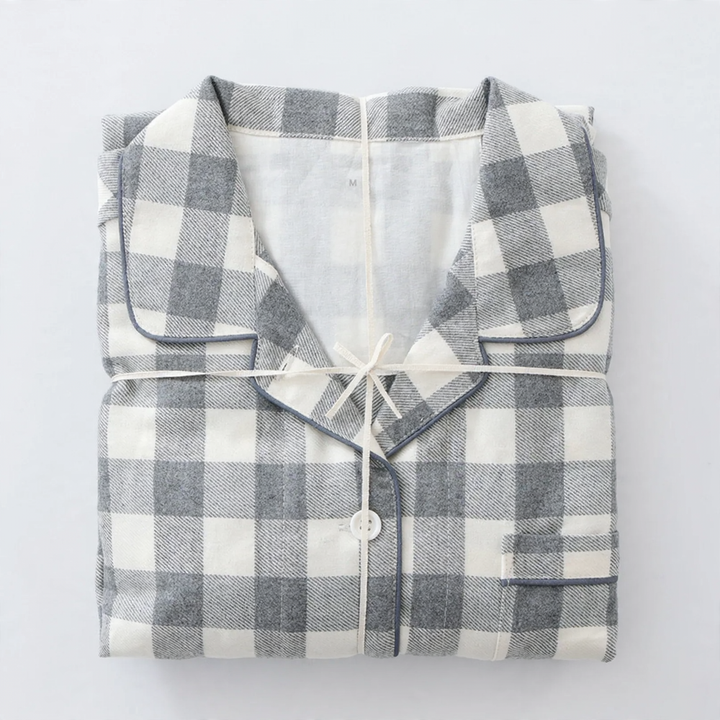 Japanisches Flanell-Schlafanzug-Set für Paare