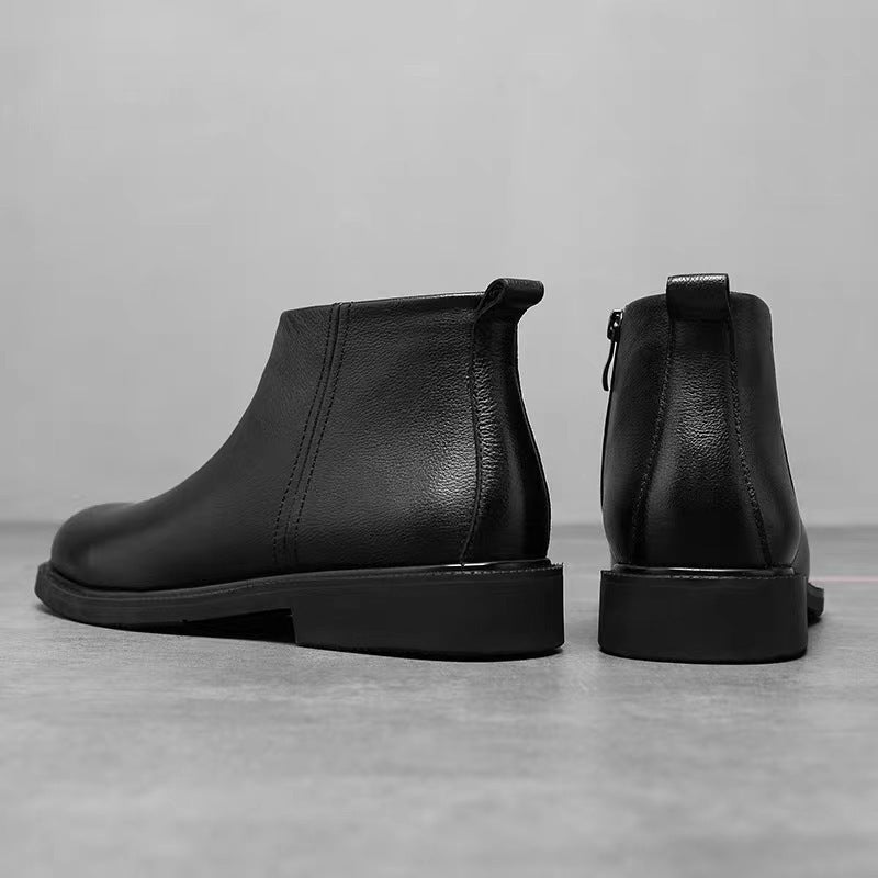 Herren Chelsea-Stiefel, schlichtes Design, Kunstleder