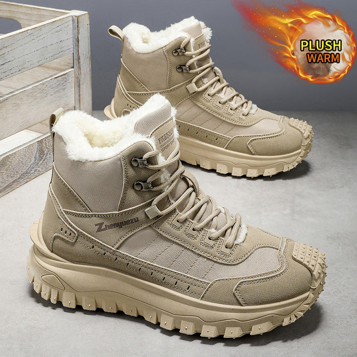 Gefütterte Herren-Outdoor-Stiefel für den Winter