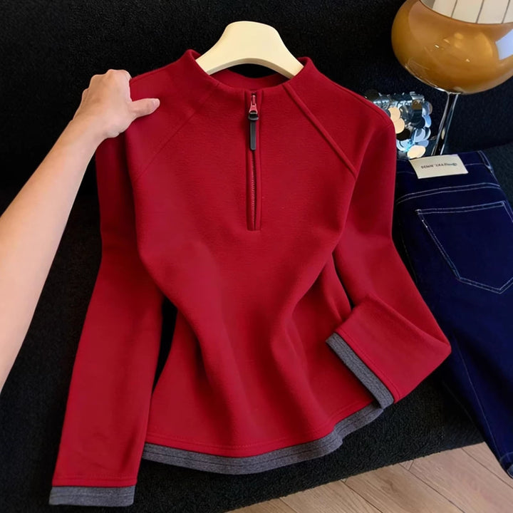 Damen-Unterziehshirt mit Reißverschluss