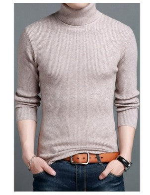 Herren-Strickpullover mit vertikalem Rippmuster