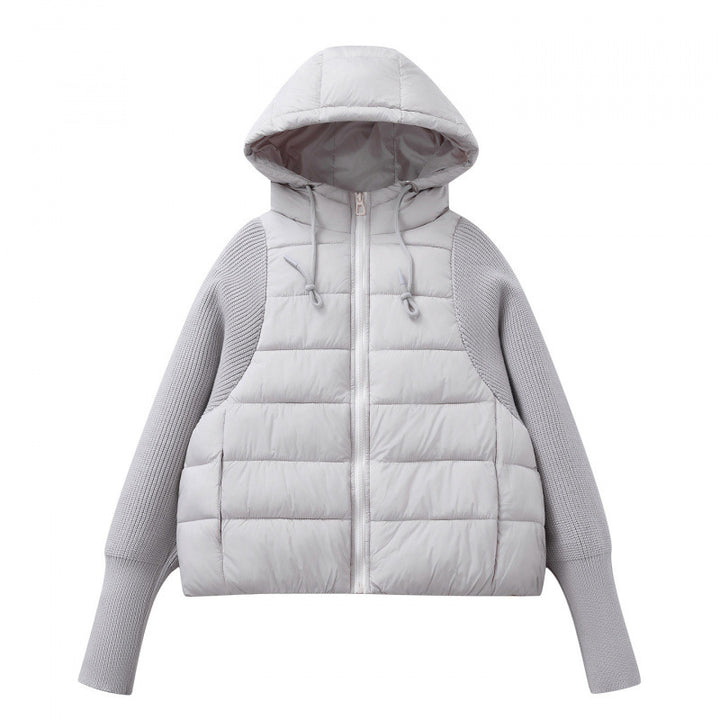 Leichte Damen-Steppjacke mit Kapuze