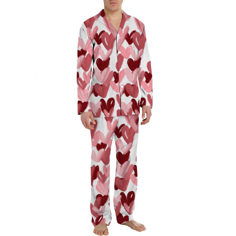 Herren-Pyjama-Set, langärmelig, festlich